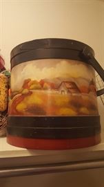 Hand Painted Signed Sternberg Hat Box