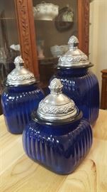 Cobalt Blue Canister Set