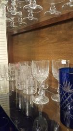 Assorted Crystal Stem and Glassware