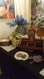 Trinket Boxes, Carved Jewelry Box, Mans Vanity Chest, Vases