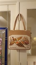 Enid Collins Signed Purse Pheasant