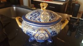 Oriental Bowl Vase Moriagi