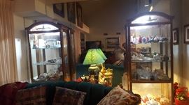 Curio Cabinets, Assorted Collectibles