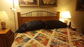 Bedroom Pieces Quilt in Picture is not for sale it is a family item, Lamps
