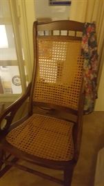 Cane Back with Spindle and Seat Rocker