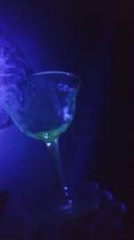 Vintage Aqua Blue Uranium Depression Glass