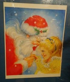 Illustration for a Children's Book, Christmas Cards Made from Print, Sternberg, Signed