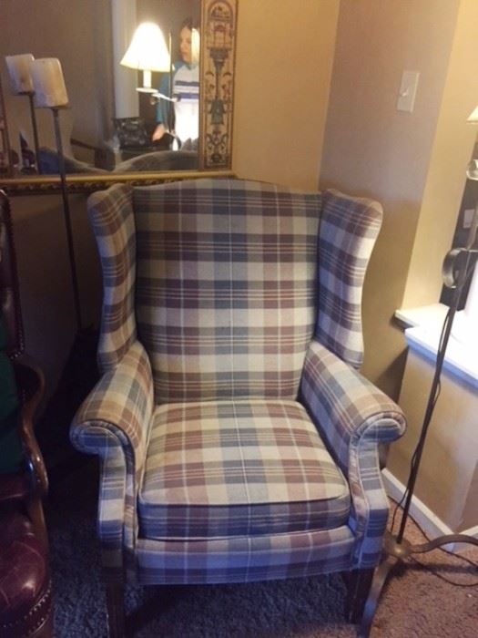 Comfy wing back chair