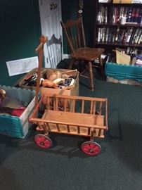 Cute vintage wooden wagon