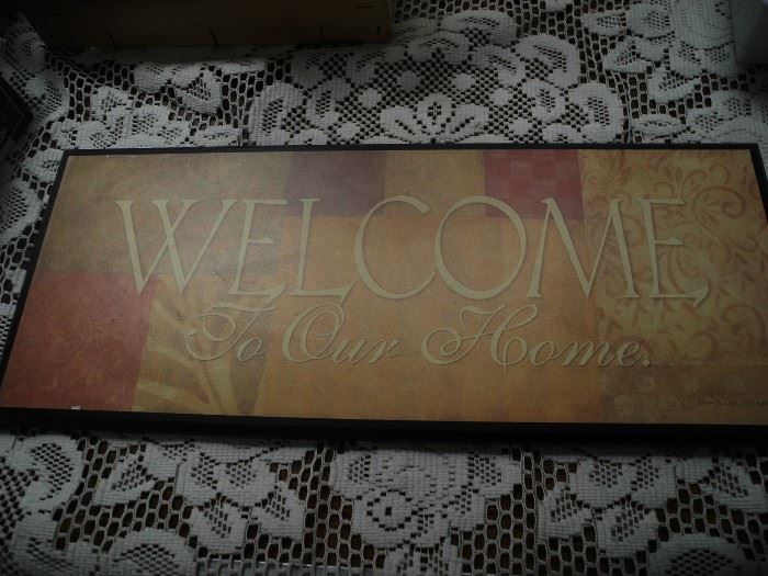 Welcome sign