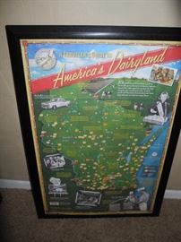 Wisconsin framed poster