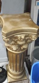 Gold pedestal