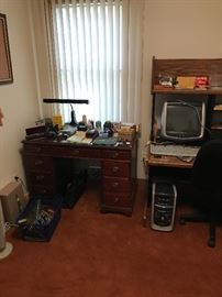 Antique desk and computer desk!