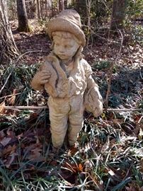 Concrete boy with fish!! Again, bring help to load!