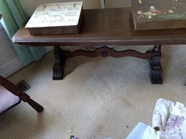 Another great piece...could use a coat of paint too! It would paint up so pretty!