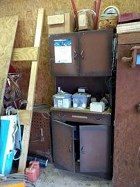 The metal cabinet is fun and has great pulls.