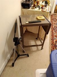 Metal typewriter table! Would look great painted!