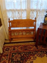 Twin bed with rails!