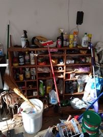 These are great wood cubbies!! There are several more sets in the garage! That's where I'm headed next so check back for pictures!!