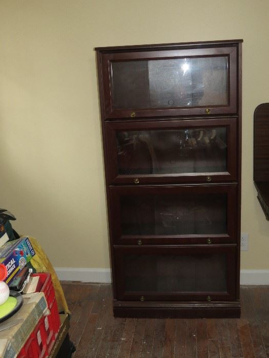 CONTEMPORARY BARRISTER STYLE NONSTACKING BOOKCASE.