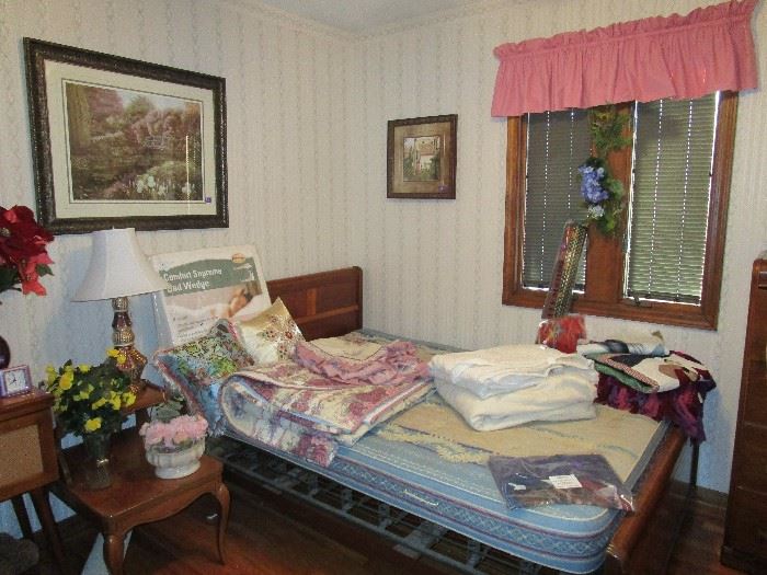 Vintage Bed, Also a Night Stand that is really Cute Which Has Match In Another Place In House.