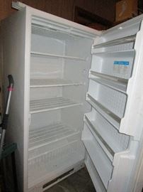 Whirlpool Upright Freezer Comes With Key Works Good. Inside Picture
