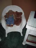child's wicker rocker
