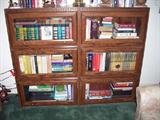 Oak Book Shelf with glass doors