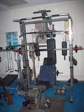 Complete Workout gym, with free style weights