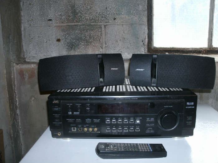 WORKING JVC RX-8010V RECEIVER & REMOTE W/BOSE SPEAKERS