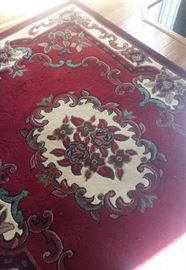 rug with reds