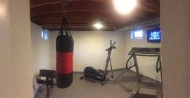GYM : Treadmill , elliptical, sit up station