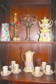 Decorative Serving Pieces and Tea Set