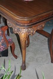 Carved Table Leg Detail