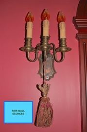 Pair of Wall Sconces and Tassel