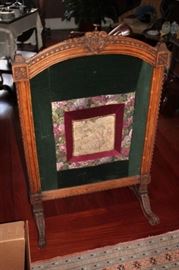 Tapestry in Wood Carved Display Case