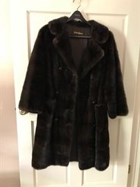 Neiman Marcus Natural Ranch Mink 3/4 Length ca. 1960  $1,200