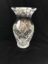 Waterford 8”  Cut Crystal Vase  $100