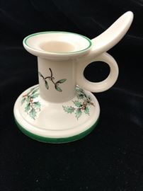 Spode ‘Holly’ Candle Holder $10