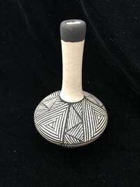 Acoma New Mexico Signed Pottery Vase (3”h)  $40