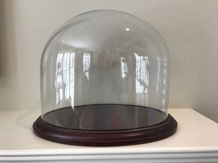 Blown Glass Oval Dome (12”w x 8”d x 10”h including base)  $50