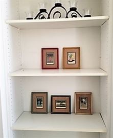   Artwork on shelves