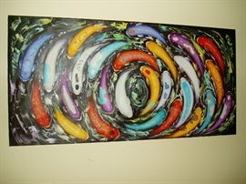 Spiritual Koi Art Piece from Cambodia