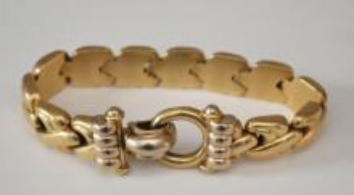 4: Fabulous Retro Italian 14k Gold Bracelet
