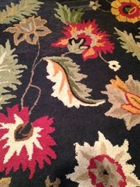 5 feet 9 inches x 9 feet colorful rug