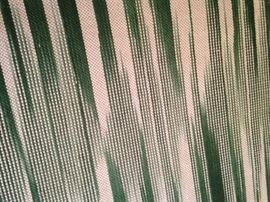 8 feet x 9 feet 10 inches green/cream rug 
