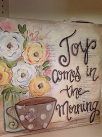 "Joy comes in the morning" Psalm 30:5