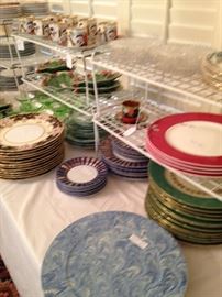 Huge assortment of dishes