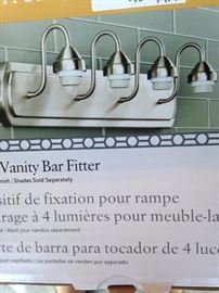 Two sets of vanity bar fitters