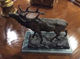 Bronze elk